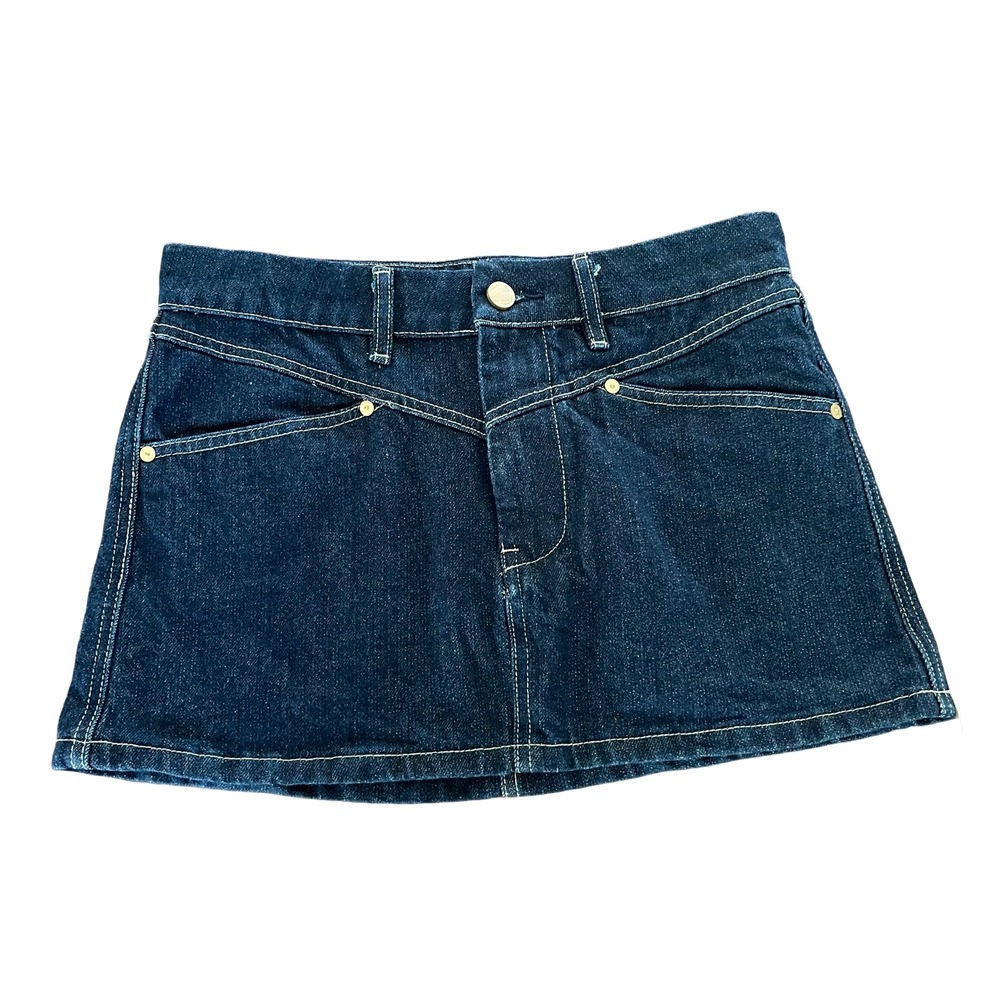 BLANKNYC Denim Mini Skirt Women 26 Blue New Western Yoke Jean, Cowgirl, Y2K